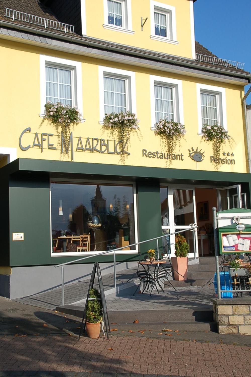 Hotel-Ferienwohnungen Cafe Maarblick Schalkenmehren Exteriér fotografie